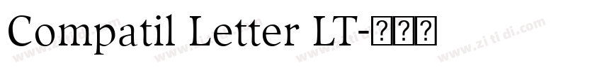 Compatil Letter LT字体转换